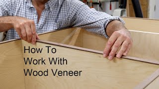 Wood Veneer For Beginners How To Apply Veneer With Contact Cement [upl. by Kapor770]