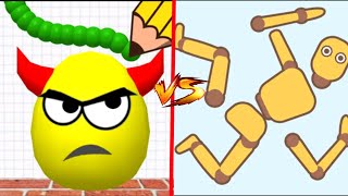 Draw to smash 🆚 ragdoll break stickman new update gameplay Mobile [upl. by Becki]