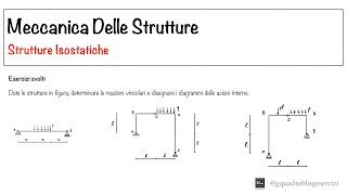 Meccanica Delle Strutture Strutture Isostatiche  Lezione 1 Parte II [upl. by Cicero863]