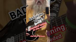 George Thorogood Bad to the Bone standard tuning no slide needed  Easy guitar lesson [upl. by Gillette]