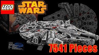 Lego Millennium Falcon 2017  Speed Build Time Lapse [upl. by Enela]