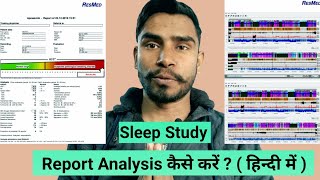 How to analyze sleep study report of patient  READING SLEEP STUDY RESULTS Identifying sleep apnea [upl. by Ryle]