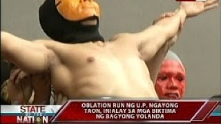 SONA Oblation run sa UP ngayong taon inialay sa mga biktima ng Bagyong Yolanda [upl. by Kimitri]