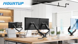 MOUNTUP Dual Monitor Stand for Desk [upl. by Onitnatsnoc]