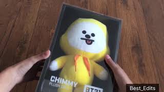 Unboxing a BTS chimmy standing plush doll [upl. by Luckett]