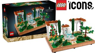 LEGO Icons 10359 Fountain Garden Official Images [upl. by Benis]