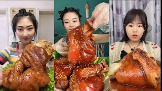 Eating Mukbang Belly Pork Fat Pork Skin Pork Meat Pork Legs And Stomach Pork [upl. by Ellenwahs]