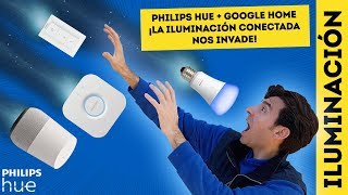 PHILIPS HUE Bombilla INTELIGENTE conectada A GOOGLE HOME y ALEXA [upl. by Assisi861]