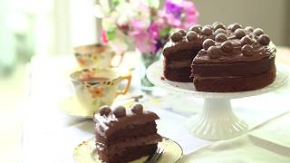 Mary Berrys Malteser Chocolate Cake  delicious Magazine [upl. by Thanasi965]