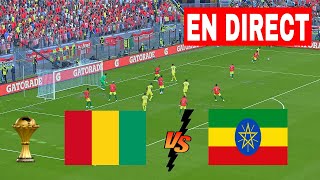 🔴EN DIRECT  GUINÉE VS ÉTHIOPIE I⚽MATCH DE QUALFICATION POUR LA COUPE DAFRIQUE DES NATIONS 202425🏆 [upl. by Coyle]