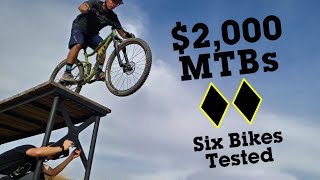 Vitals 2000 FullSuspension Budget Mountain Bike Comparison Test [upl. by Glenden]