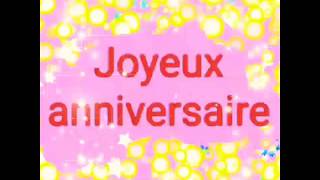 CARTE DANNIVERSAIRE POUR SOUHAITER UN JOYEUX ANNIVERSAIRE EN MUSIQUE [upl. by Sharity]