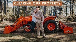 The Start Of Clearing Our 5 Acre Property  Decades Of Overgrowth [upl. by Yrrep595]