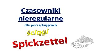 Czasowniki nieregularne  odmiana lista i ćwiczenia  Ściąga  Niemiecki dla początkujących 13 [upl. by Dloreh]