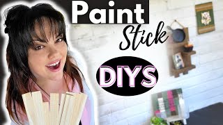 PAINT STICK DIYS  PAINT STICK CRAFTS  DIY DECOR USING PAINT STICKS [upl. by Ormond]