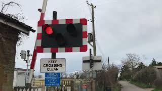 Dawdys Level Crossing Suffolk 13022024 [upl. by Ellenrad]