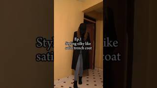 Trying to style this trench coat stylingbyme styling coatstyle [upl. by Tremann871]