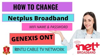 HOW TO CHANGE NETPLUS WIFI NAME AND PASSWORD  GENEXIS MODEM RINTU CABLE TV NIHAL SINGH WALA [upl. by Nalod]