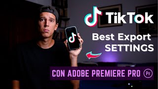 Come ESPORTARE IN ALTA DEFINIZIONE i tuoi video TikTok con Adobe Premiere Pro  Tutorial Ita [upl. by Llewop]