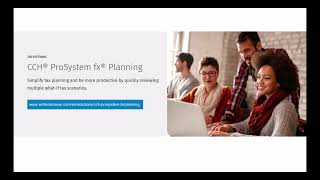 CCH® ProSystem fx® Planning Overview [upl. by Eelymmij]