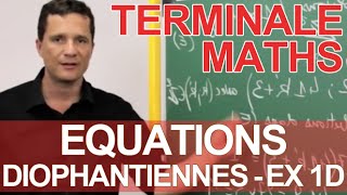 Equations diophantiennes  Ex 1 partie D  MATHS  TS Spé Maths  Les Bons Profs [upl. by Ahsimek663]