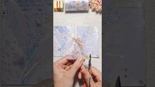 Journal With Me ASMR  🪻Convallaria Majalis Linn 🩵asmr scrapbooking journal [upl. by Ecniuq]