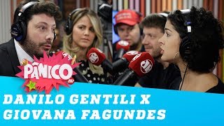 A TRETA entre Danilo Gentili e Giovana Fagundes [upl. by Kralc]