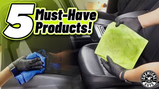 Top 5 Tools amp Products to Clean and Refresh Your Cars Interior  Chemical Guys [upl. by Navoj]