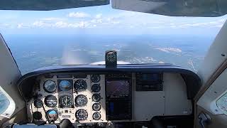 Norwood Massachusetts Gusty Landing in the Beech Bonanza [upl. by Epifano]