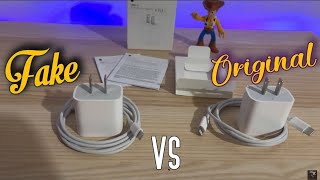 Diferencias entre cargador de iPhone Fake vs Original [upl. by Akeimahs422]