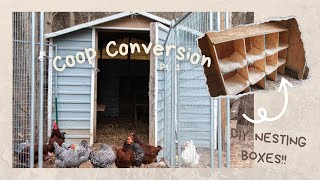 Starting our chicken coop renovation  DIY Chicken nesting boxes [upl. by Atteloc770]