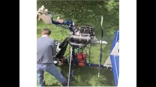 First Engine run of Rotax 503 DCDI on Gyrobee N446MS [upl. by Elleunamme146]