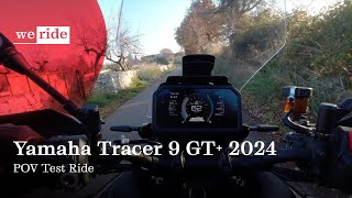 Yamaha Tracer 9 GT 2024  POV Test Ride [upl. by Garlan]