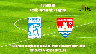 FC Rapid Lugano vs AC Sementina  Allievi A1 [upl. by Aiekat]