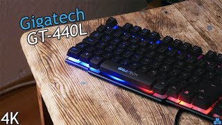 12 Gaming LED Keyboard Quick Review  Gigatech GT440L 4K [upl. by Naman321]