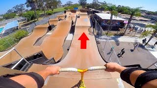 PRO SCOOTER TRICKS ON HUGE MEGA RAMP [upl. by Saw]