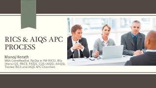 Introduction to RICS amp AIQS APC process webinar [upl. by Hoffmann90]