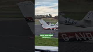 Eurofox rudder control exercise aviation flying aviationlovers tedconingsby anjunabeats [upl. by Sexela]