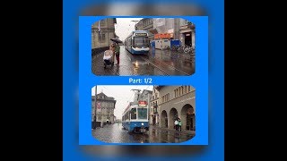 Tram in Zurich  Switzerland  October 2016  Part 12 [upl. by Low]