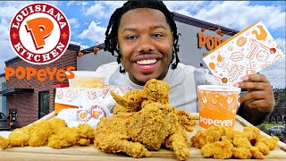 Popeyes Chicken NEW Mac And Cheese 🧀 [upl. by Aitnwahs]