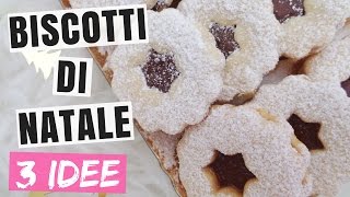 BISCOTTI DI NATALE Ricette⎮3 Idee⎮Facili e Velocissimi 🌲 [upl. by Auohc318]