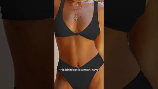 Geluboao VNeck Thong Bikini Sexy PushUp Swimwear [upl. by Audly]