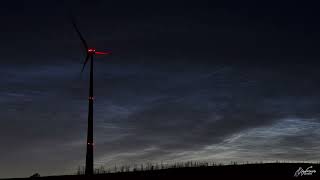 Noctilucent Clouds over Luxembourg 28062024 timelapse [upl. by Innus971]