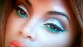 Neutral Cut Crease With A Pop Of Color Makeup Tutorial [upl. by Ailekat]