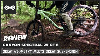 Review  Canyon Spectral 29 CF 8  Great geometry meets great suspension [upl. by Tnattirb]