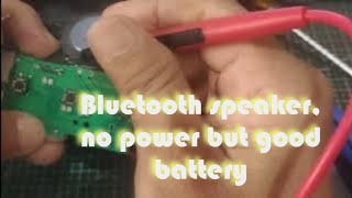 Bluetooth speaker no power but good battery [upl. by Atilrac]