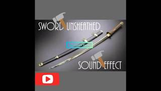 Sword Unsheathed Sounds Effect 2 🔥🔥  High Quality [upl. by Ainoyek478]