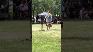 Fawn wood hand drum contest  pow wow ￼gesgapegiag 2024 [upl. by Ingrim]