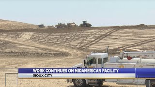 Work continues on MidAmerican facility [upl. by Atirys]