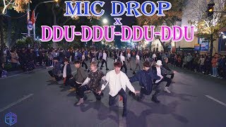 KPOP PUBLIC CHALLENGE BTS amp BLACKPINK  MIC DROP X 뚜두뚜두DDUDU DDUDU MASHUP Dance Cover FGDance [upl. by Enail]